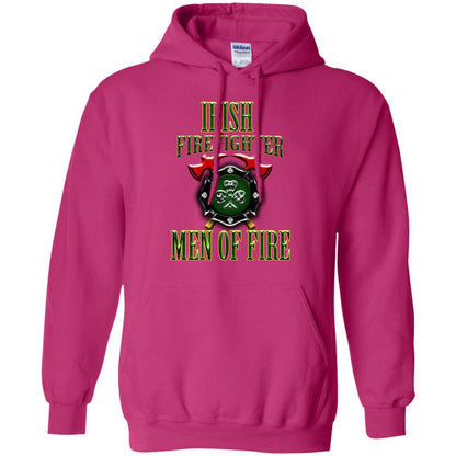 Irsh Firefighter Men Of Fire Irish Fireman Gift Shirt Heliconia