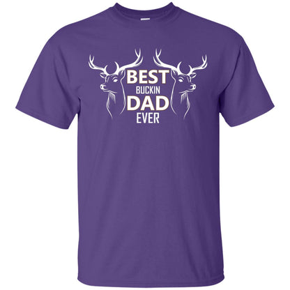 Best Buckin_ Dad Ever Daddy Shirt For Father_s Day Purple