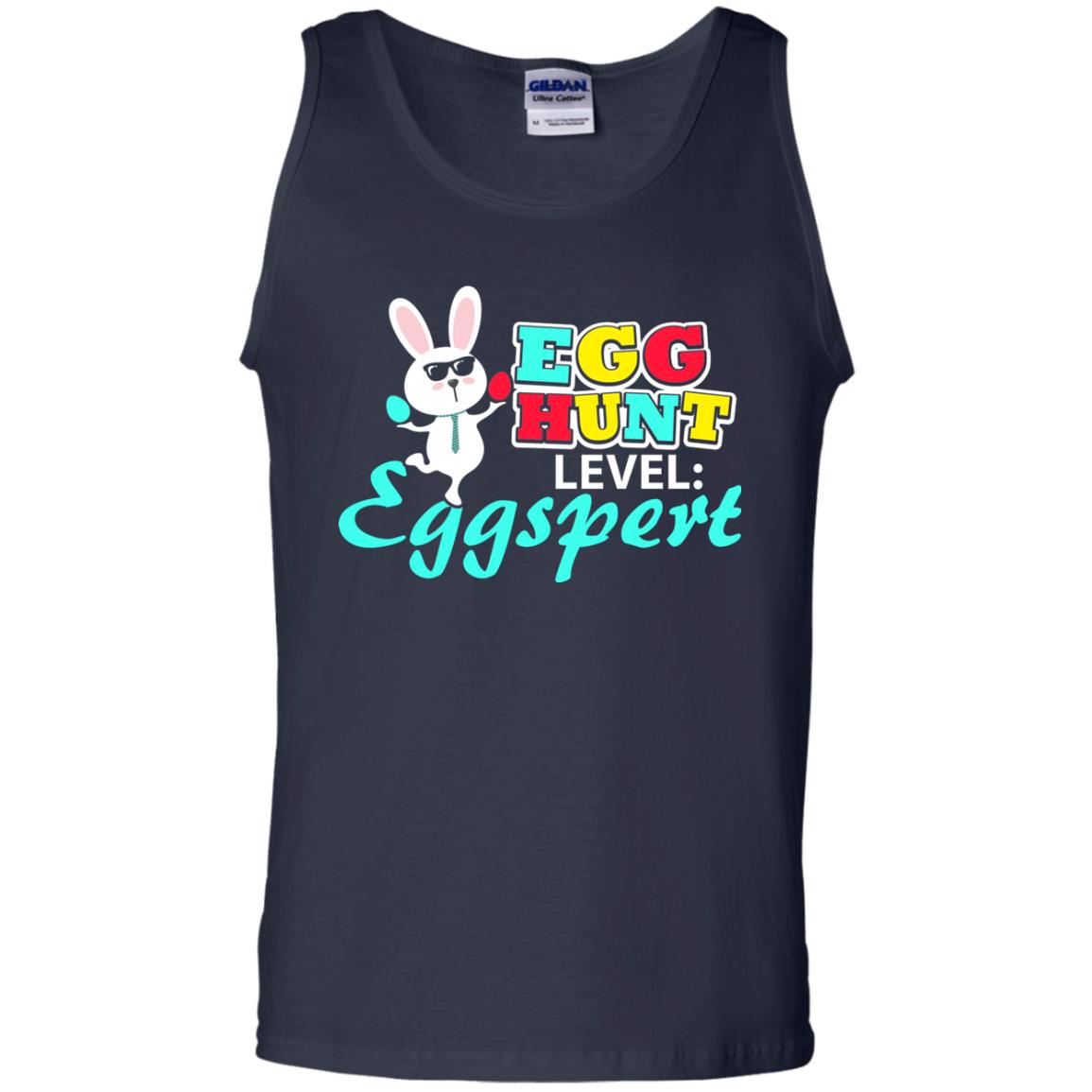 Egg Hunt Level Eggspert Easter Holiday T-shirt Navy