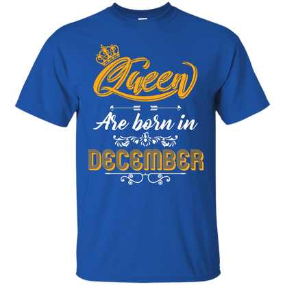 Brithday T-Shirt Queen Are Born In December Royal