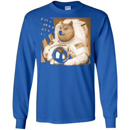 Astronomy T-shirt Dogecoin Moon Astronaut Crypto Royal