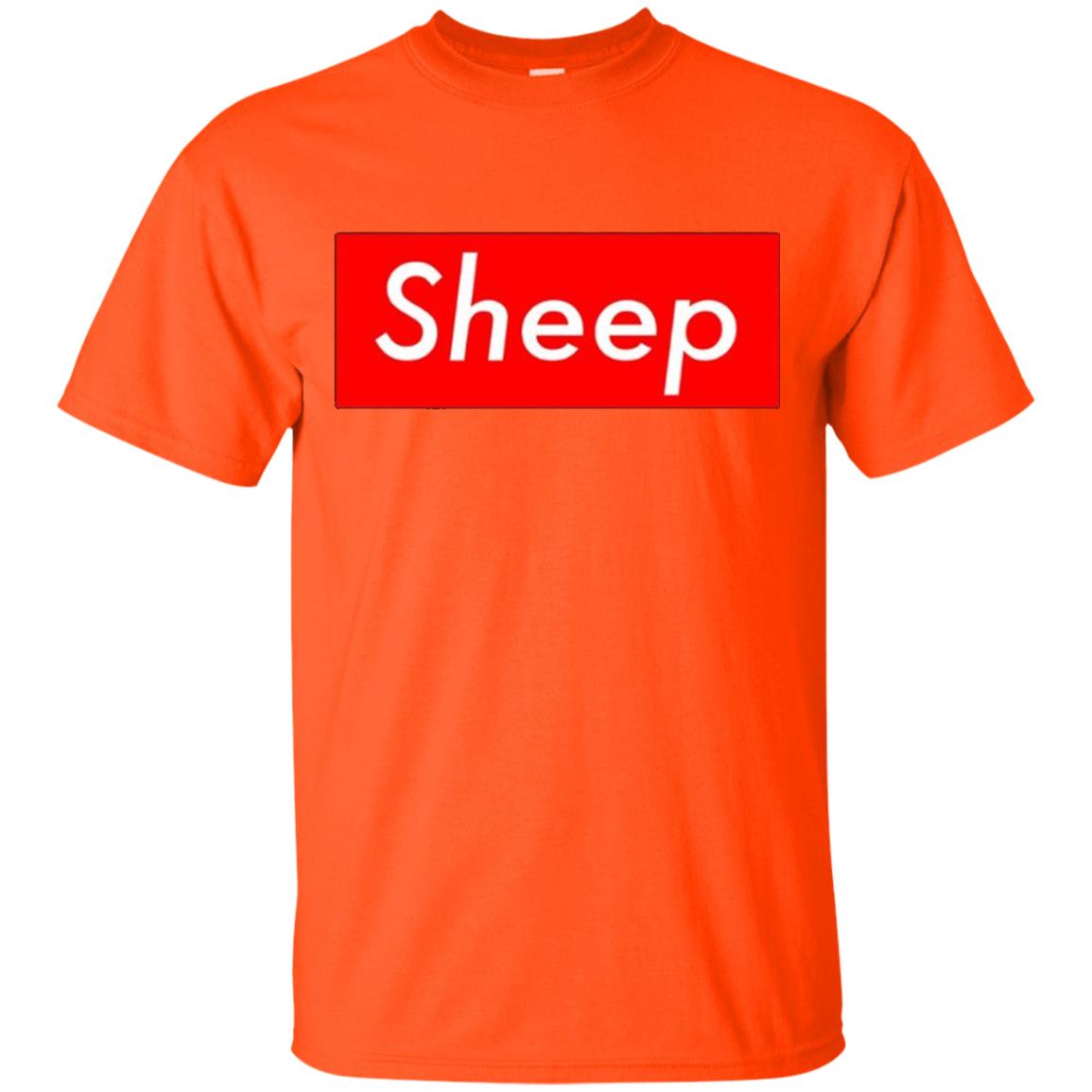 Sheep Box Logo Hype T-shirt Orange