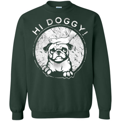 Dog Lovers T-shirt Hi Doggy Forest Green