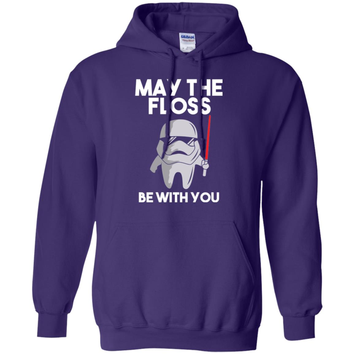 Dentist T-shirt May The Floss Be With You T-shirt Purple