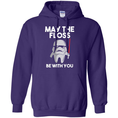 Dentist T-shirt May The Floss Be With You T-shirt Purple