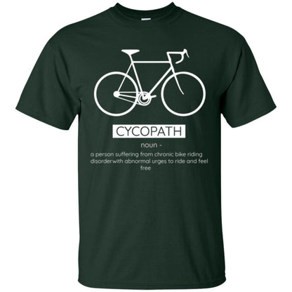Biker T-shirt Cycopath Definition T-shirt Forest Green