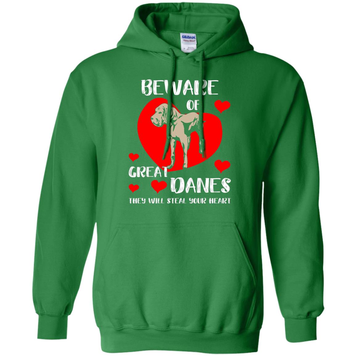 Beware Of Great Danes They Will Steal Your Heart Cute Shirt Irish Green