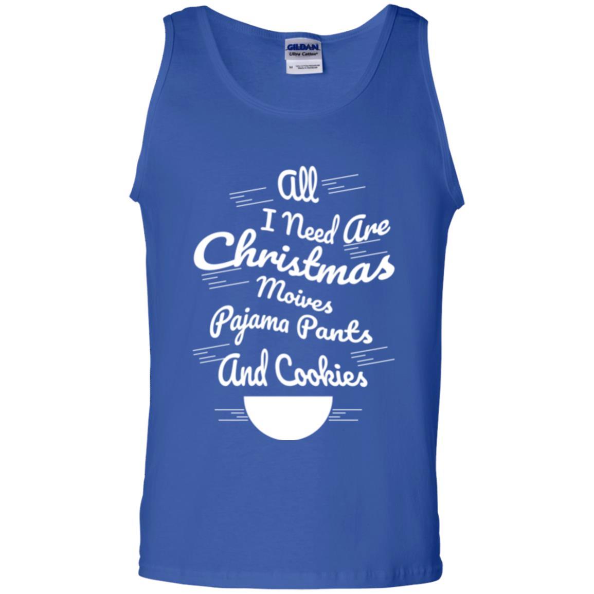 Christmas T-shirt All I Need Are Christmas Movies Pajama Pants Royal