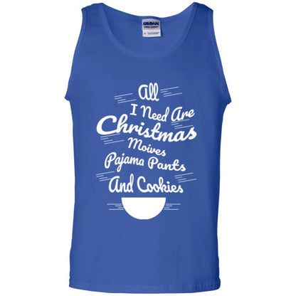 Christmas T-shirt All I Need Are Christmas Movies Pajama Pants Royal
