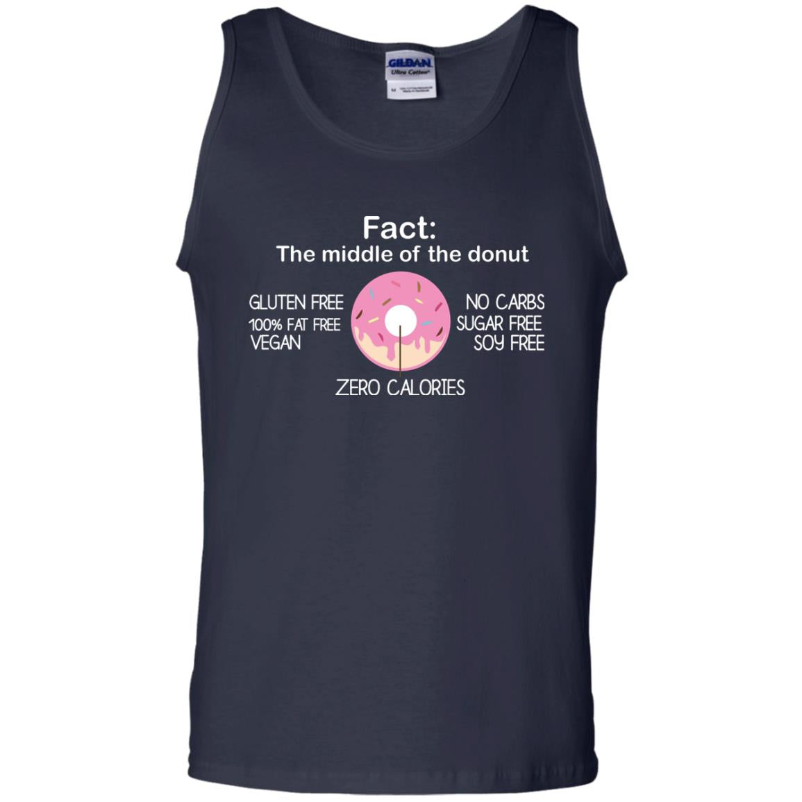 Fact The Middle Of The Donut Zero Calories Shirt Navy
