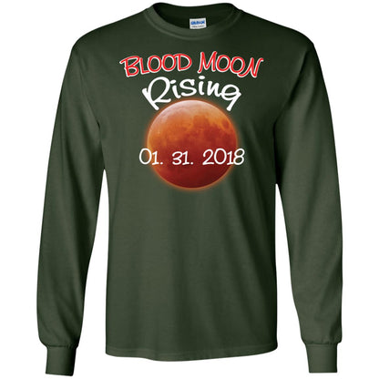 Blood Moon T-shirt Rising 01.31.2018 Forest Green