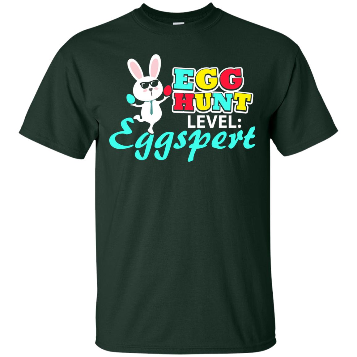 Egg Hunt Level Eggspert Easter Holiday T-shirt Forest