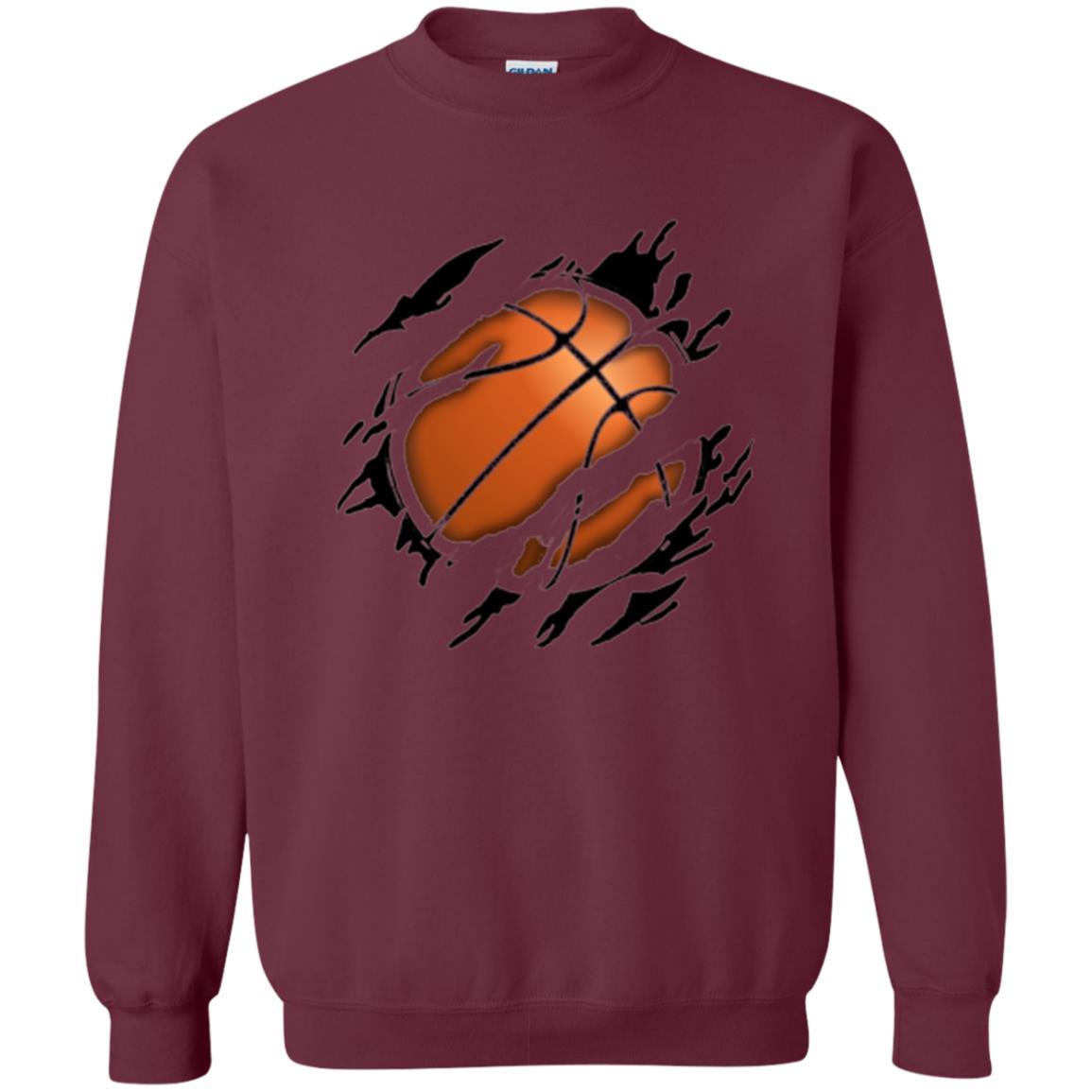 Basketball Lover T-shirt Basketball In Me Maroon