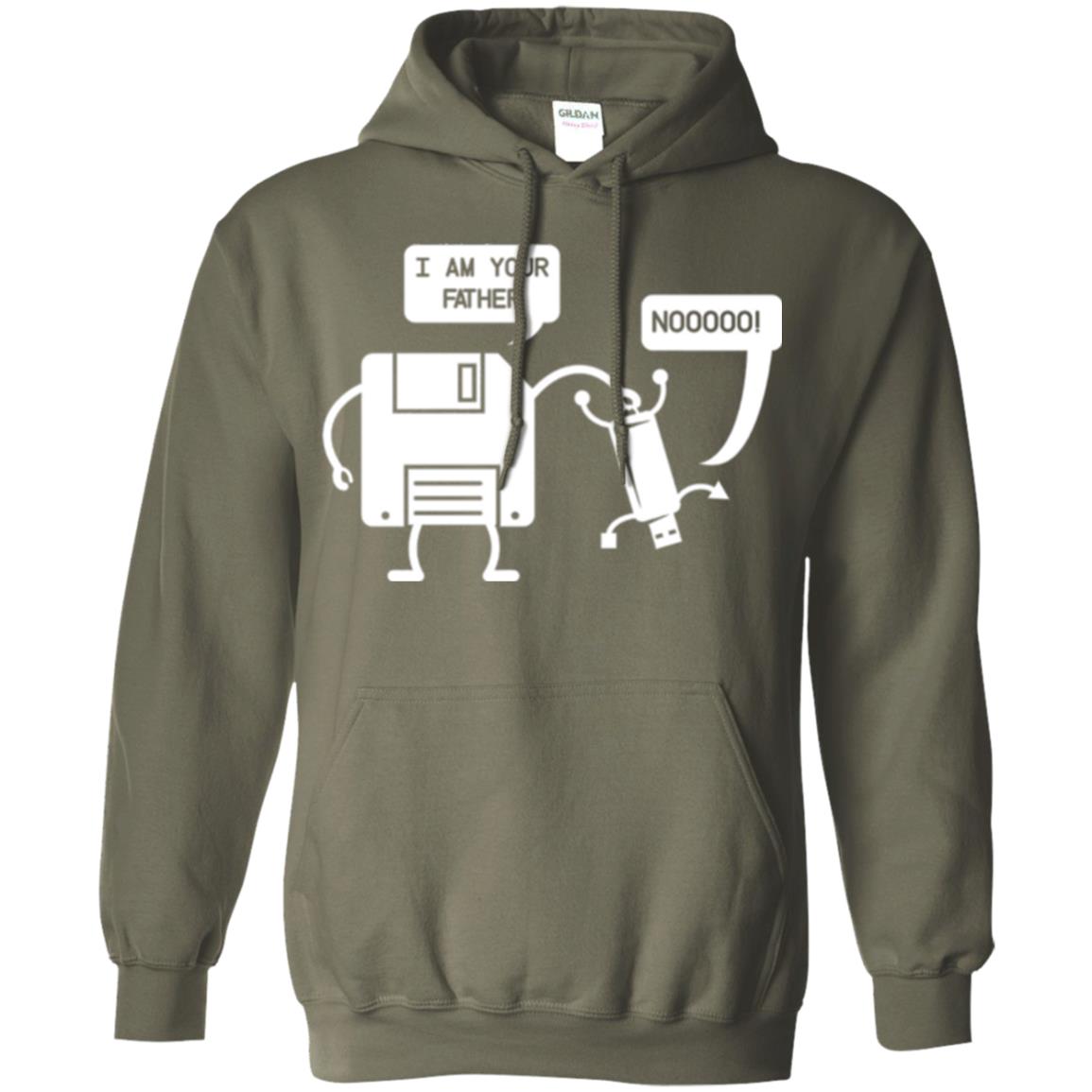 Usb Floppy Disk T-shirt I Am Your Father Military Green