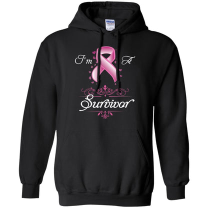I Am A Survivor Breast Cancer Awareness Shirt Black