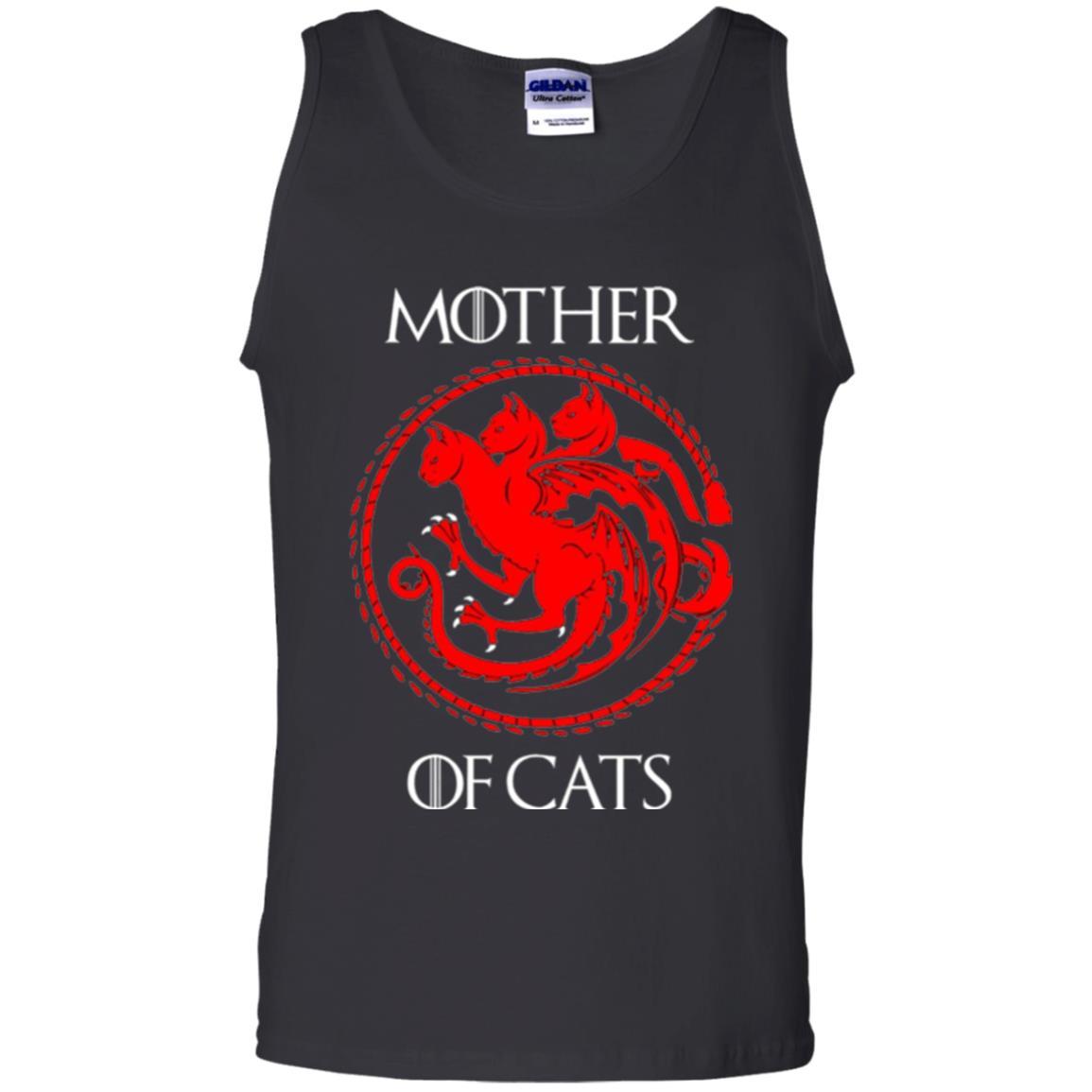 Cat Lover T-shirt Mother Of Cats Hot Black