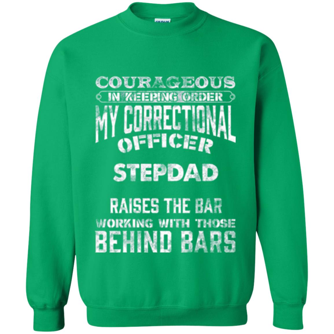 Daddy T-shirt Correctional Officer Step Dad Support Irish Green