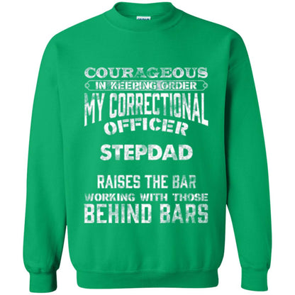 Daddy T-shirt Correctional Officer Step Dad Support Irish Green