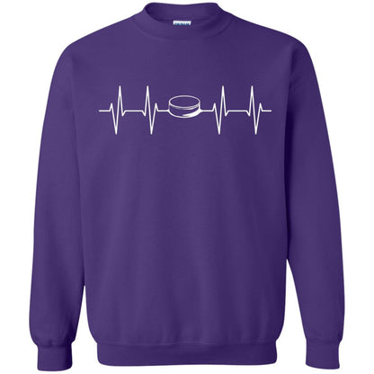 Heartbeat Puck Hockey T-Shirt Purple