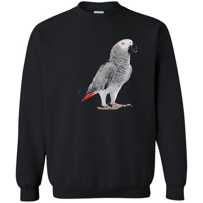 Funny African Grey Parrot Bird T-shirt Black