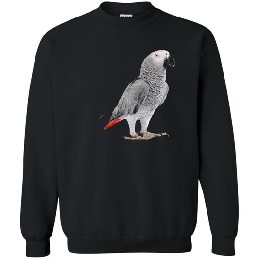 Funny African Grey Parrot Bird T-shirt Black