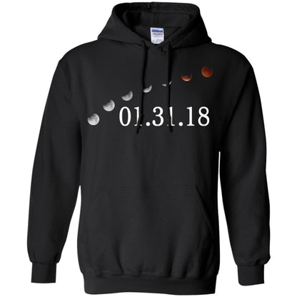 Usa Total Lunar Eclipse On January 31, 2018 T-shirt Black