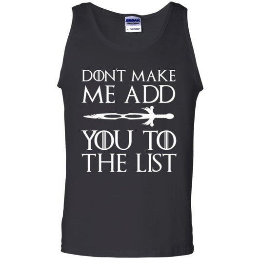 Film T-shirt Don't Make Me Add You To List Black