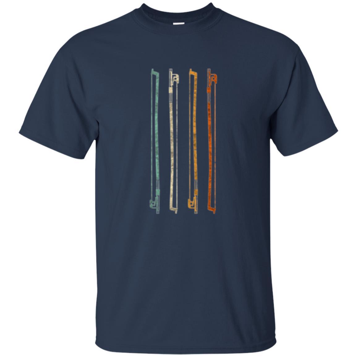 String Player T-shirt Vintage Retro 70s Orchestra Navy