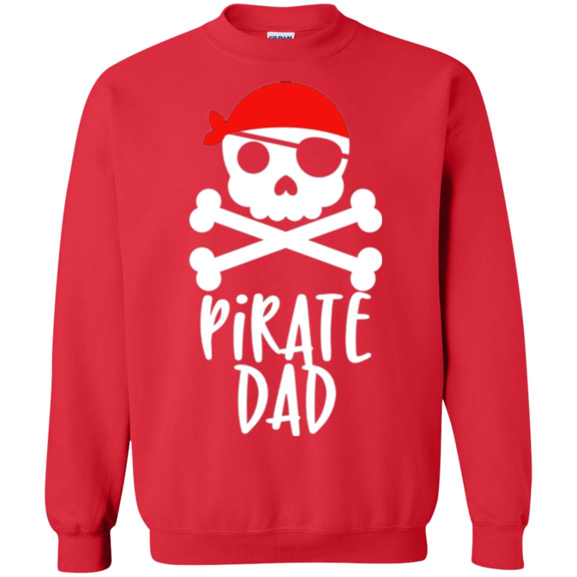 Daddy T-shirt Pirate Dad T-shirt Red