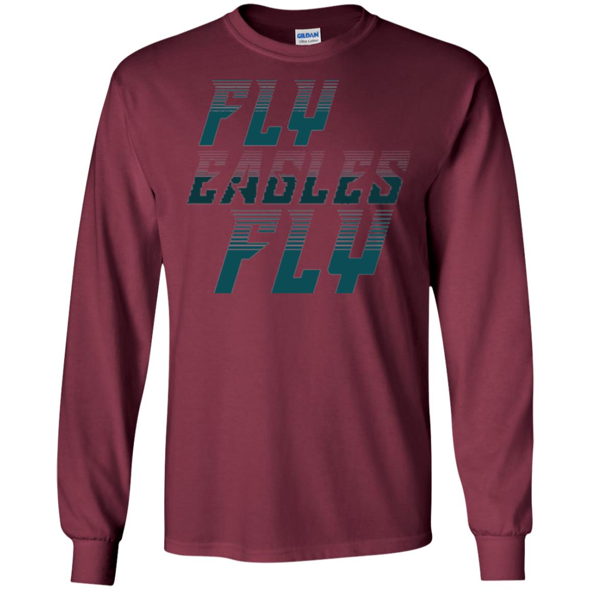 Football Lover T-shirt Fly Eagles Fly Maroon
