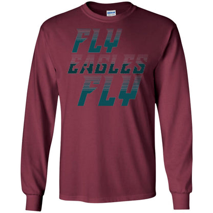 Football Lover T-shirt Fly Eagles Fly Maroon