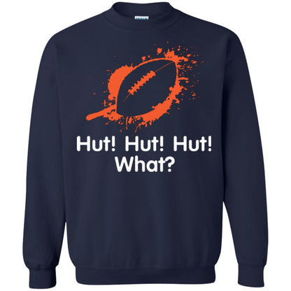 Football Crusher T-shirt Hut Hut Hut What Navy