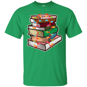 Fairy Lights Christmas Gift T-shirt Book Lover