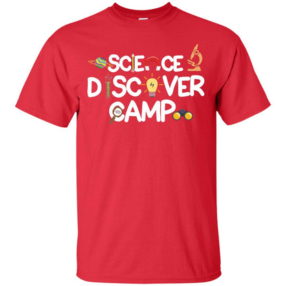Science Discover Camp Summer Trip Shirt Red