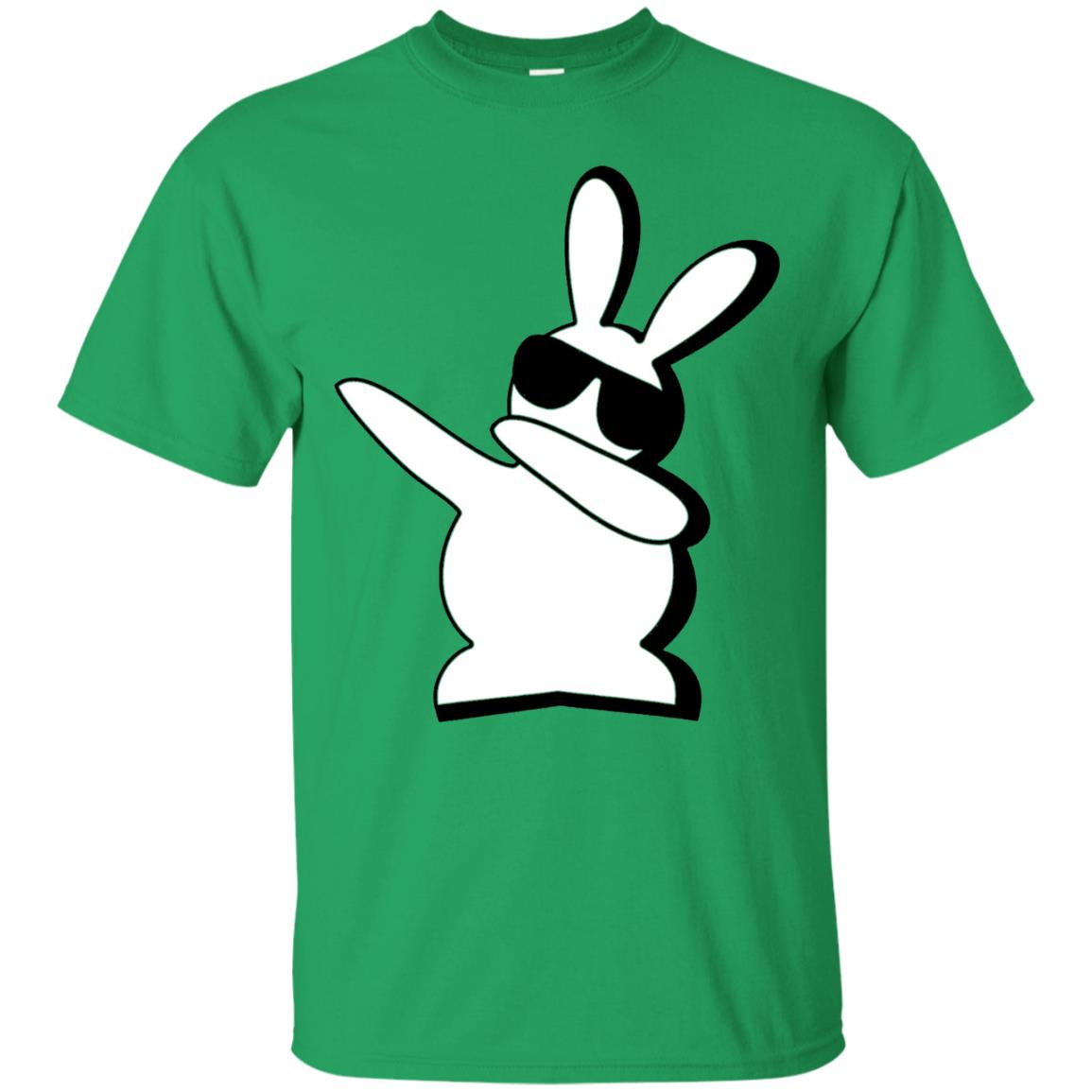 Dabbing Hip Hop Bunny Easter Shirt Irish Green