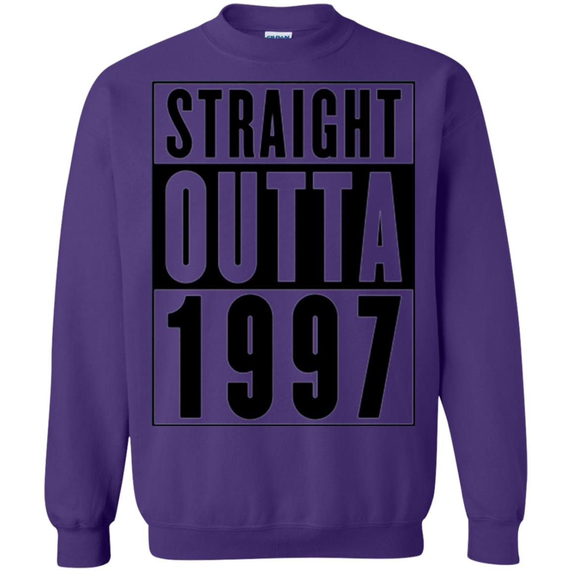 Straight Outta 1997 Cool 21st Birthday T-shirt Purple