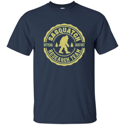Squatchin Gone T-shirt Finding Sasquatch Bigfoot Research Team Navy