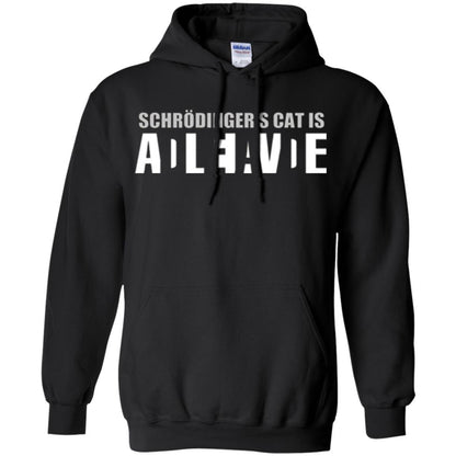 Science T-shirt Schrodinger's Cat Is Dead Or Alive Black