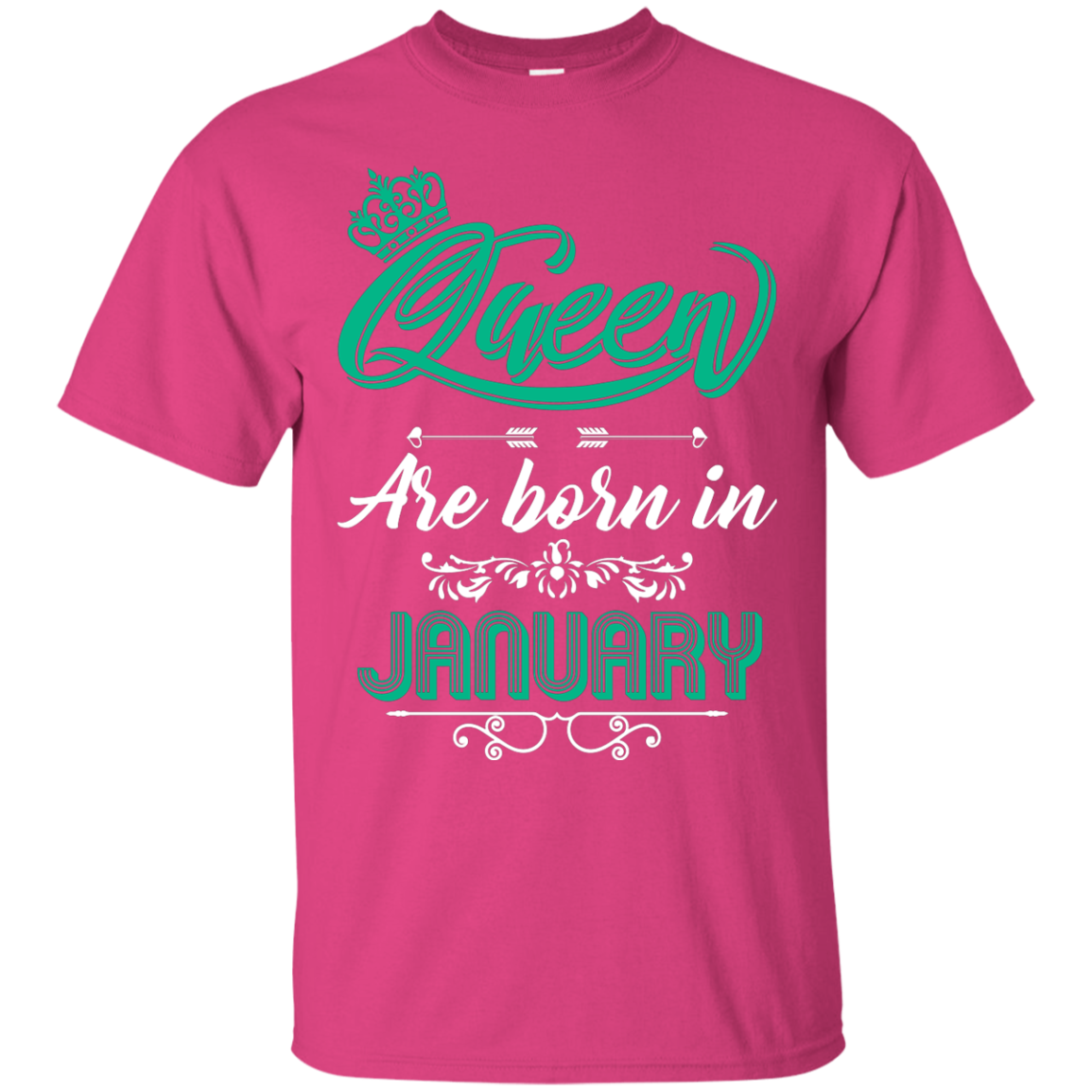 Brithday T-Shirt Queen Are Born In January Heliconia