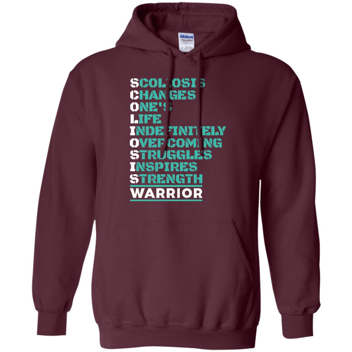 Changes One_s Life Indefinitely Overcoming Struggles Inspires Strength Coliosis Warrior Maroon
