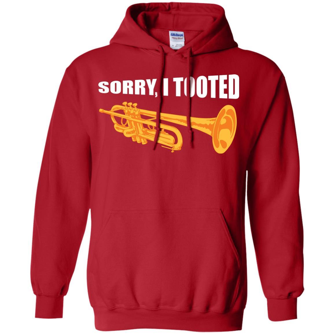 Trumpet Lovers T-Shirt Sorry, I Tooted Red