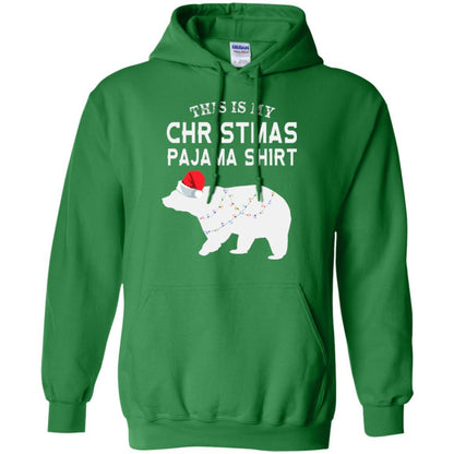 Polar Bear T-shirt This Is My Christmas Pajama Irish Green