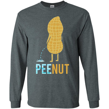 Funny Peenut Gift Shirt For Cool Boys Dark Heather