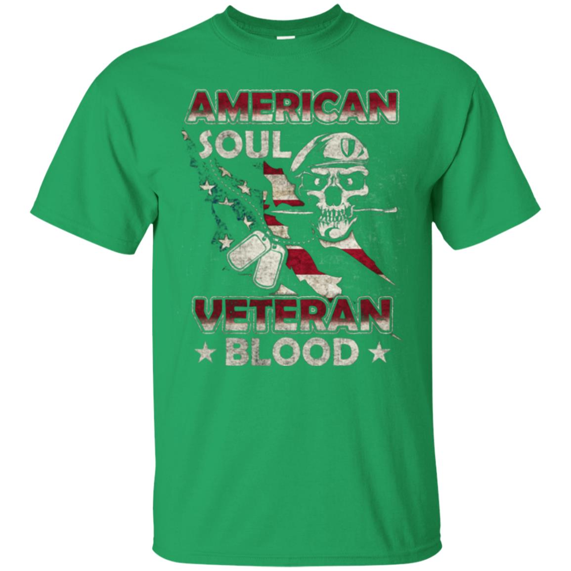 American Soul Veteran Blood Shirt Irish Green