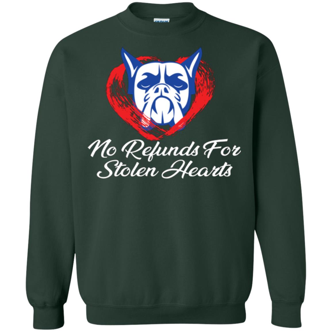 Dog Lover T-shirt No Refunds For Stolen Hearts Forest Green