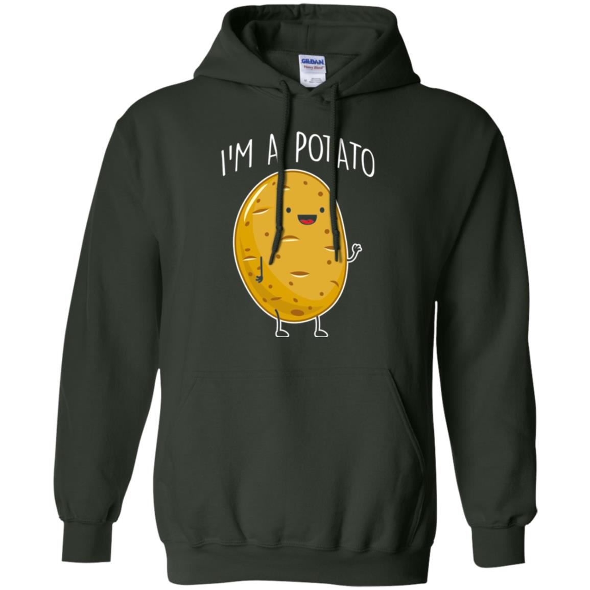 I Am Potato T-shirt Forest Green