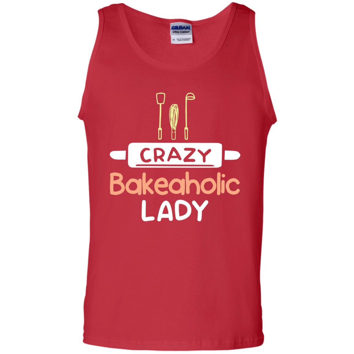 Crazy Bakeaholic Lady Baking Lover Shirt Red