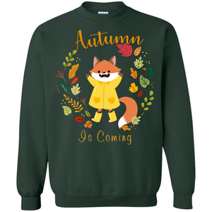 Autumn Is Coming ShirtG180 Gildan Crewneck Pullover Sweatshirt 8 oz.