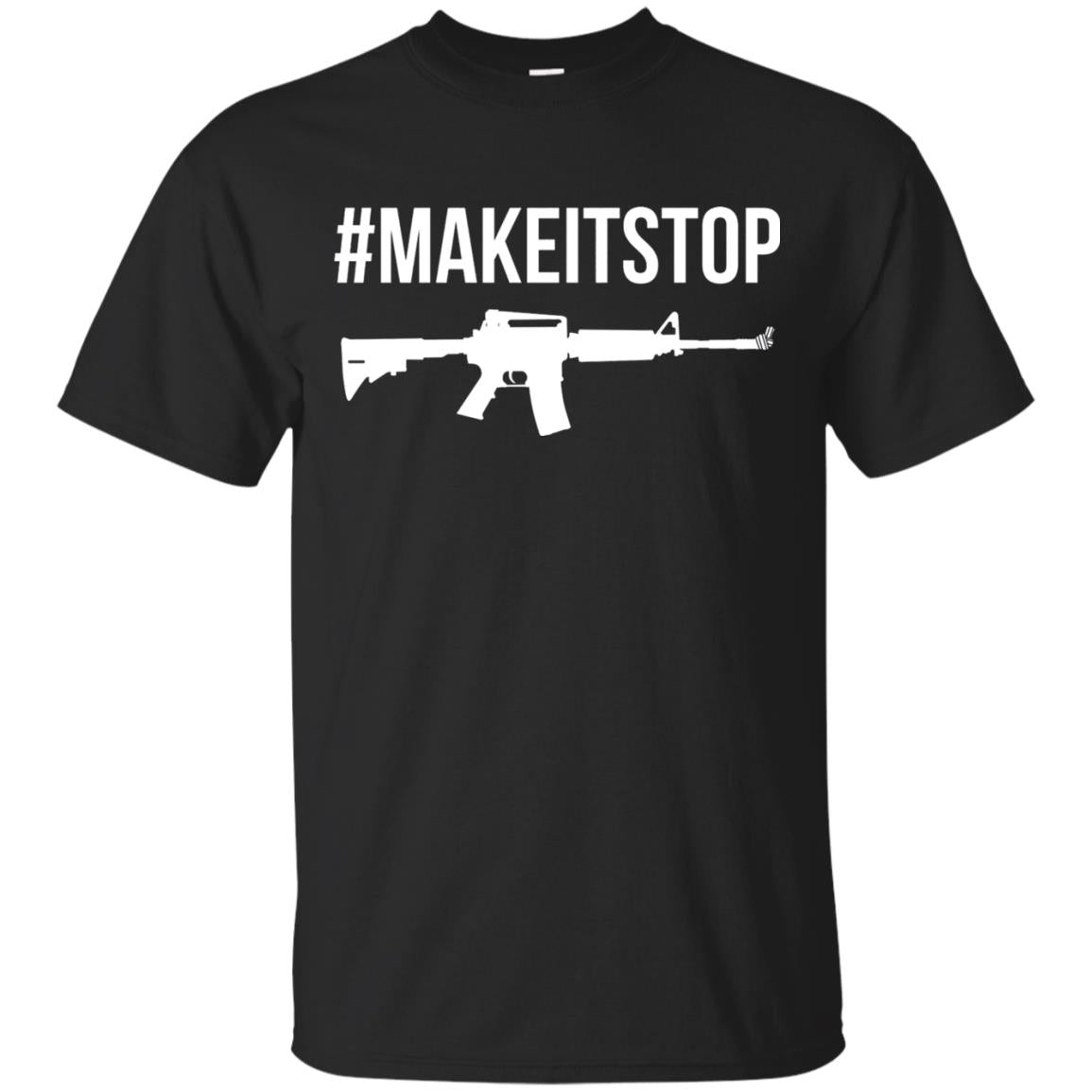 Make It Stop Anti-gun Violence Political T-shirt Black