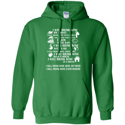 I Will Drink Wine On A Boat I Will Drink Wine Everywhere Shirt Irish Green